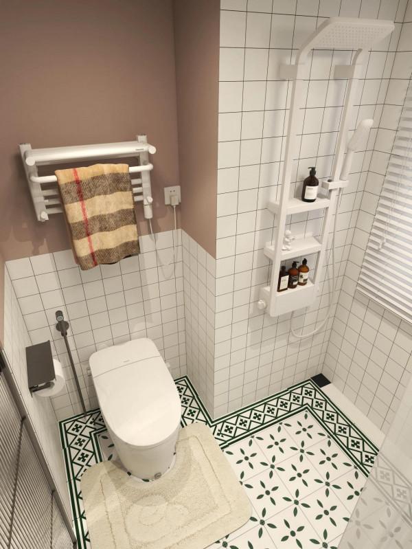 乾溼二分離的輕復古浴室，且美且精緻