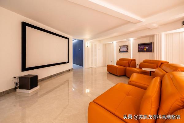 600㎡現代風別墅，跳躍的色彩點亮生活的絢麗