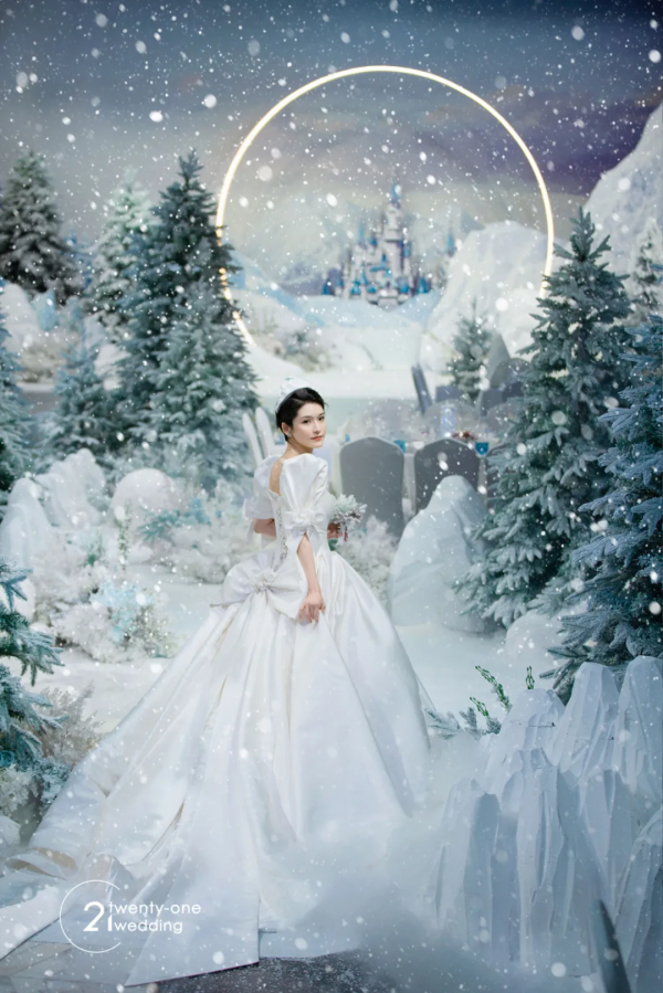 與冬奧會100%浪漫契合的冰雪主題婚禮