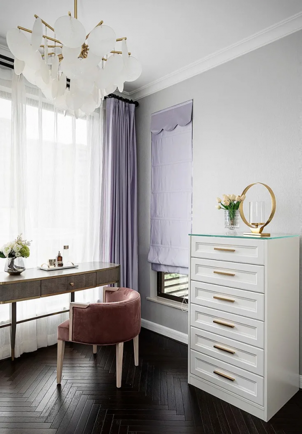 139㎡美式輕奢新房，高階灰+金屬感，還有高顏值衣帽間強勢入鏡