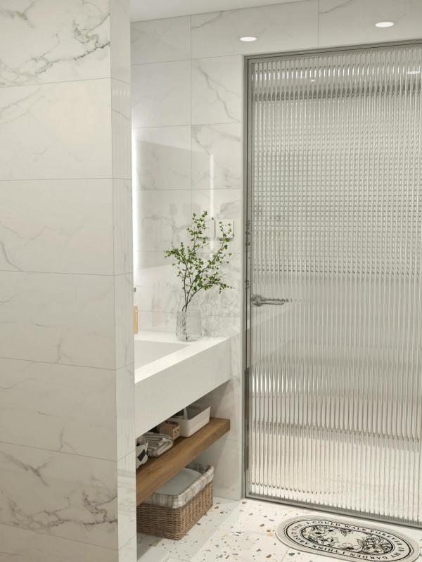 白色衛生間自帶透亮感 白色衛生間自帶透亮感