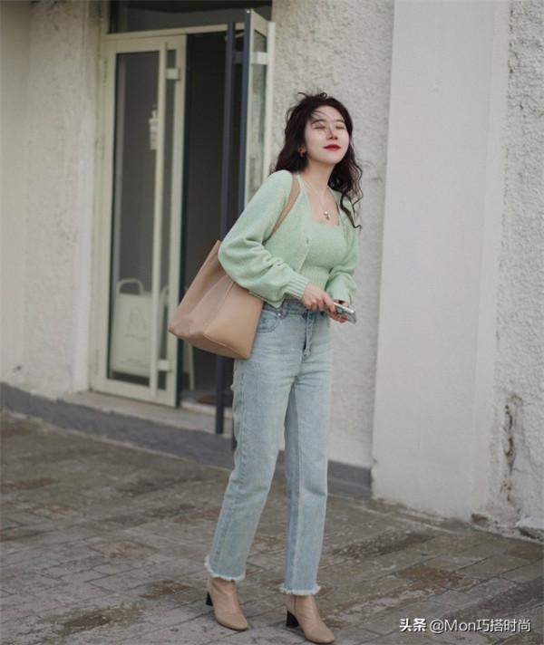 北方入冬早怎麼穿，先試試“九分褲+短靴”，溫暖顯瘦，上身洋氣