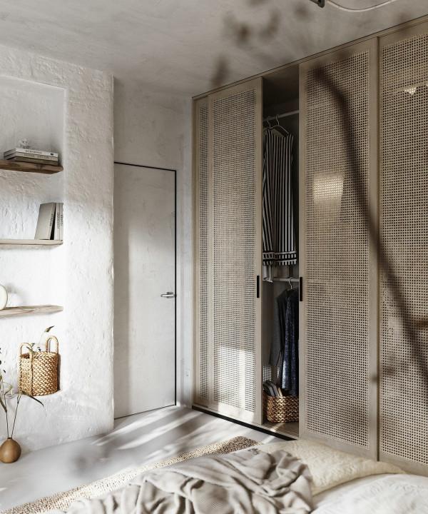 灰白色調詫寂風公寓，讓人倍感舒適