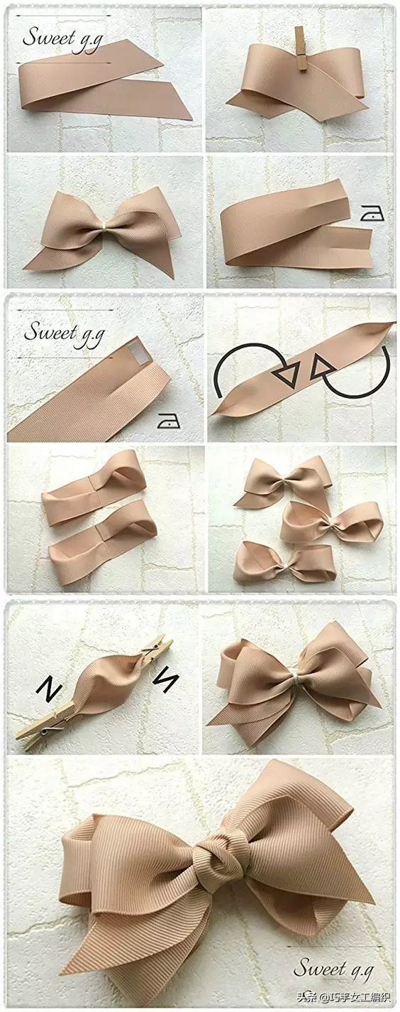 蝴蝶結的編法有很多種，學會這幾種就能大展身手啦！（附教程）