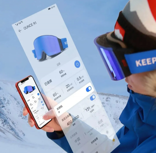 看雪裝.07丨國內首款可對講智慧滑雪鏡OUNCE R1