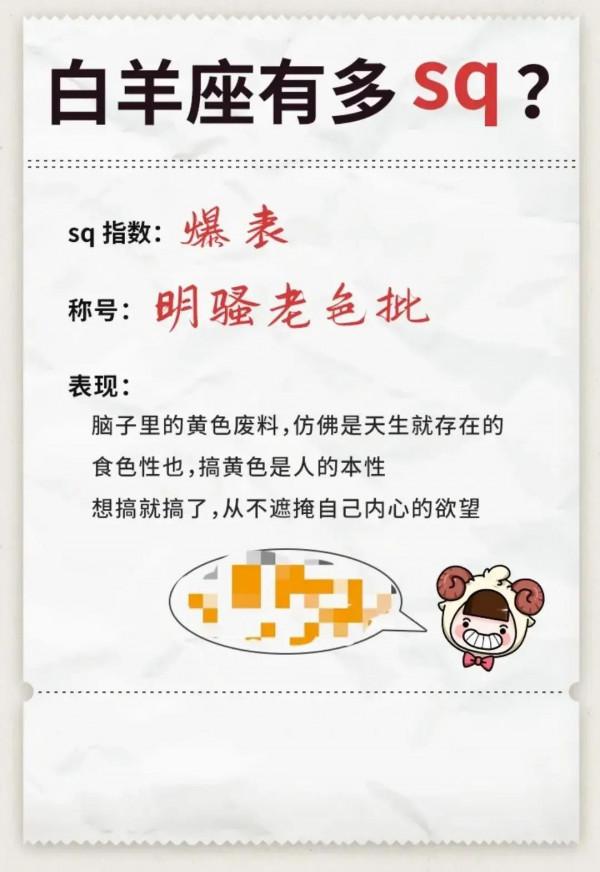 十二星座都是什麼樣的Sq？