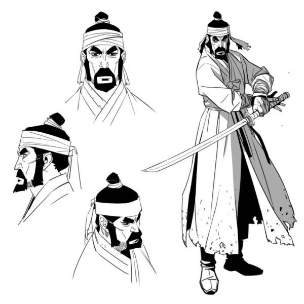 畫熱血漫畫的人設，真酷