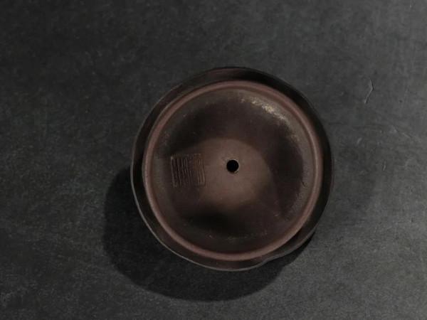 舊藏 老紫砂瓜葉紋茶壺 舊藏 老紫砂瓜葉紋茶壺