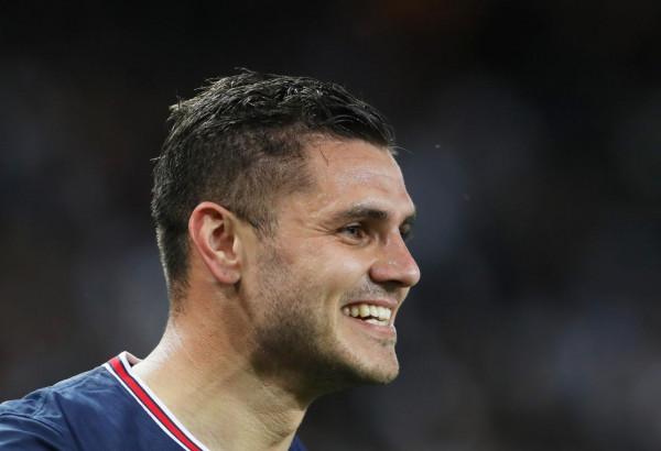 足球——法甲：巴黎聖日耳曼勝里昂