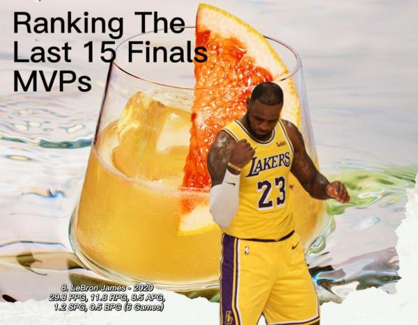 美媒列出了過去15年的總決賽MVP資料，並按實力給他們排名