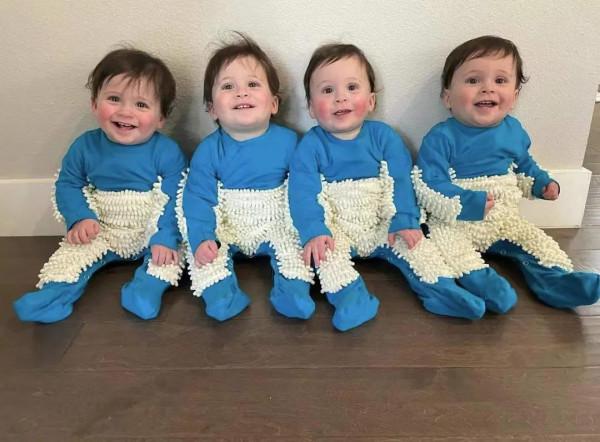 全球僅72例！女子誕下同卵四胞胎，絕了，打麻將永遠不缺人了