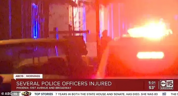 鳳凰城警匪槍戰，槍手拿嬰兒當誘餌，伏擊打傷9名警察