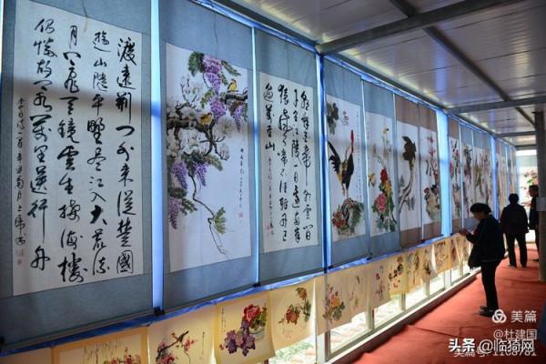 山西臨猗：叔侄倆舉辦的書法藝術個人家庭展在農家小院隆重開幕