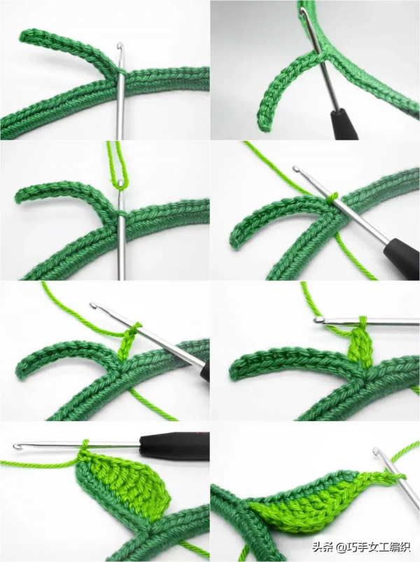 家裡的電源線用這招改造太讚了，多種葉子的鉤法，美爆整個家