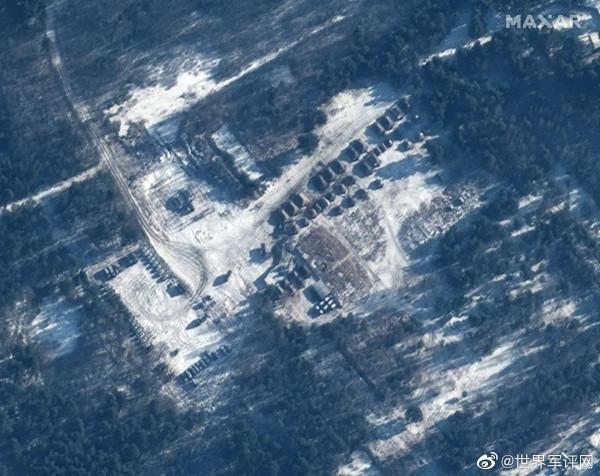 俄羅斯和白俄羅斯境內的俄軍部署衛星影象