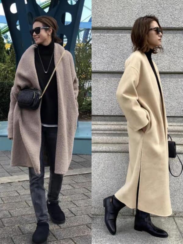 身高1米5的中年女人，冬季穿大衣建議掌握四個要點，保暖又顯高