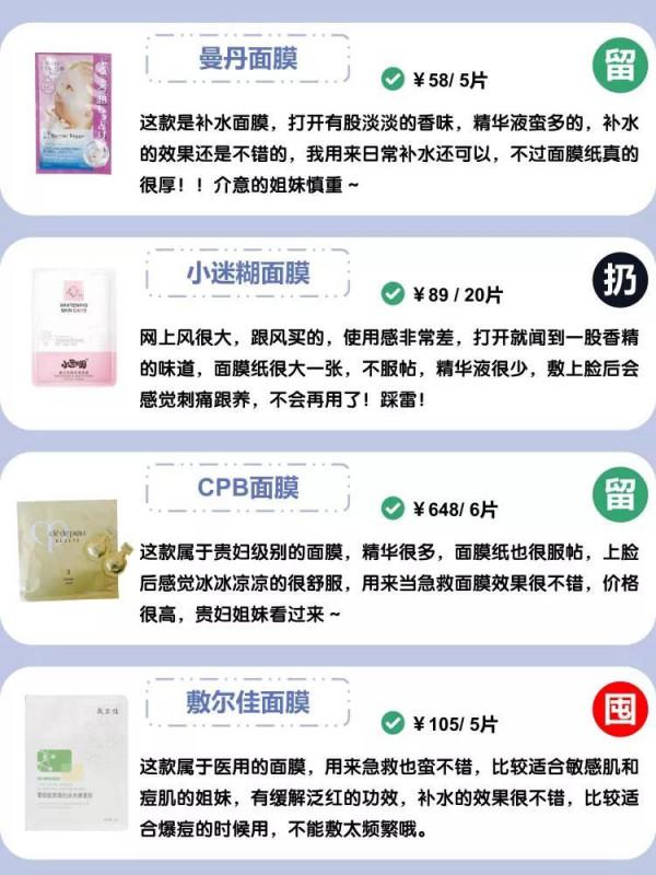 超全面膜大測評!來看看有沒有你的面膜? 超全面膜大測評!來看看有沒有你的面膜?