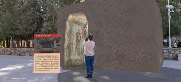 敦煌莫高窟的飛天“飛”到了遊客身邊