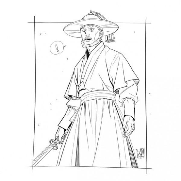 畫熱血漫畫的人設，真酷