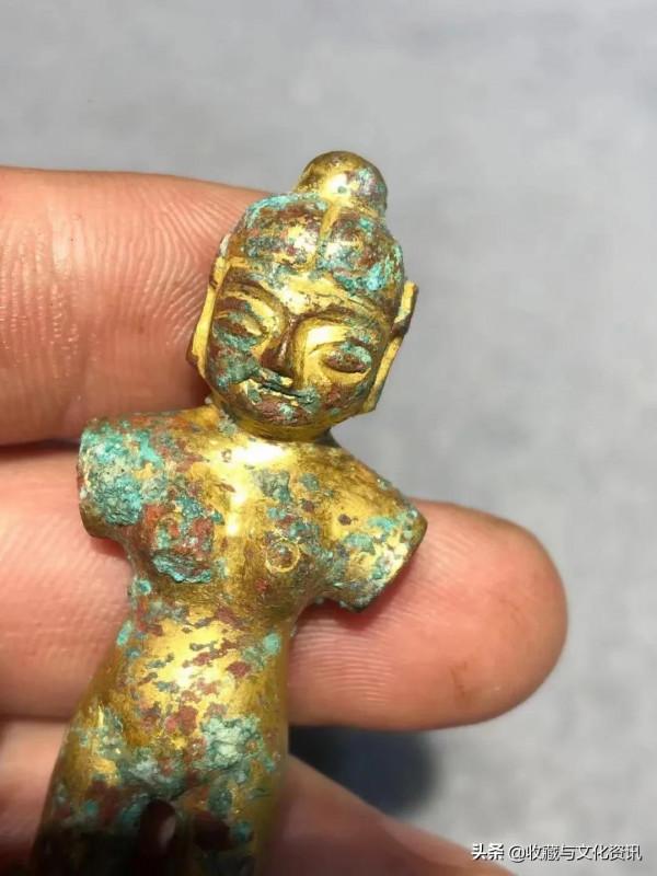 遼金時期銅鎏金武仕鑑賞