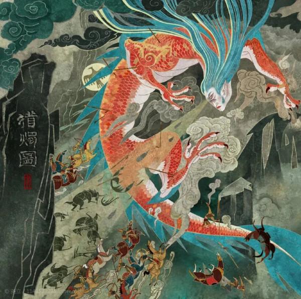 80後清華才女，把“詞牌名”畫成古風美人，每一張都忍不住儲存