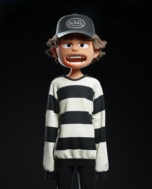 CG大法好!把侃爺、村上隆、路飛等形象做成3D模型 CG大法好!把侃爺、村上隆、路飛等形象做成3D模型