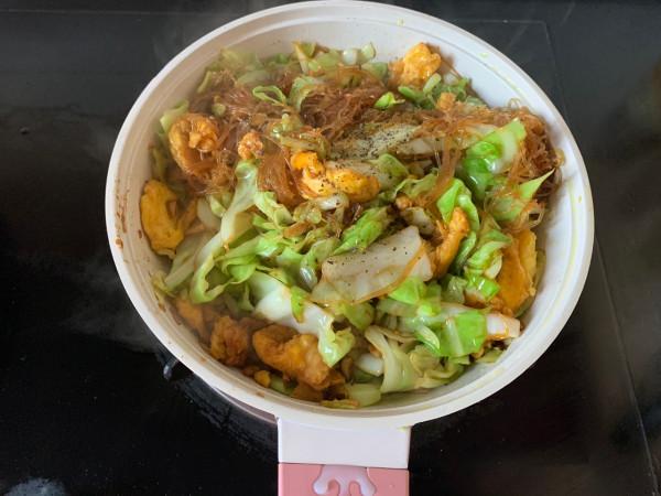 好吃不貴的雞蛋素炒粉絲，鮮香美味，不到5塊錢做了一大盤