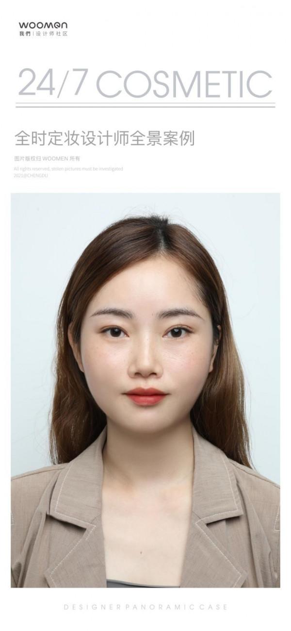 全時定妝案例丨方型臉應該選擇什麼樣的眉型? 全時定妝案例丨方型臉應該選擇什麼樣的眉型?