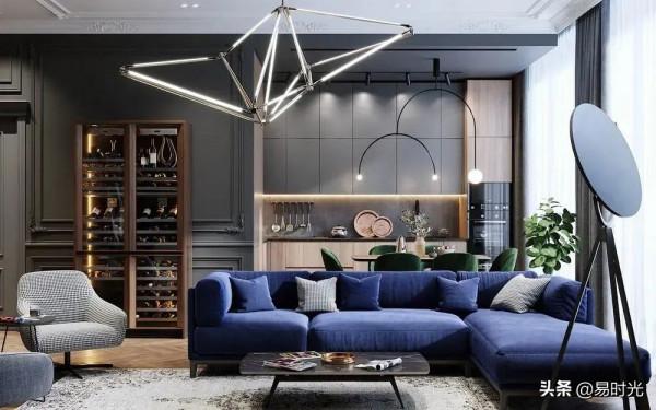 110㎡現代高階灰，高檔時尚，品位高的人才能hold得住