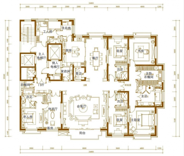 北京200~500㎡優秀豪宅戶型鑑賞