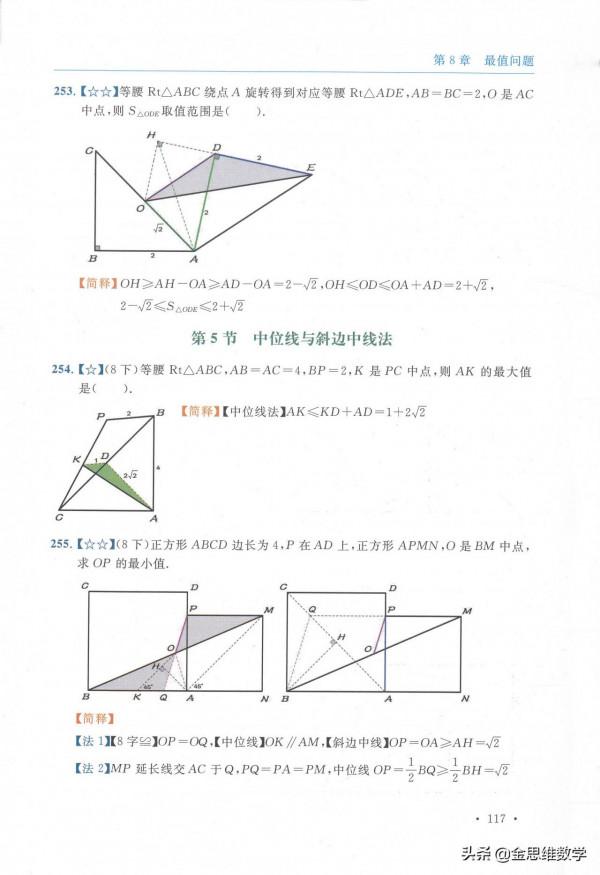 中考數學15個最值問題解決方法 中考數學15個最值問題解決方法