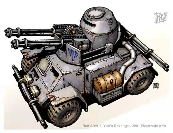 紅色警戒單位介紹——噠噠噠響不停的蓋特坦克