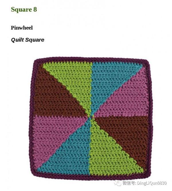 「鉤編圖解」28個經典的雙面彩色編織圖案，製作家居小物很好用