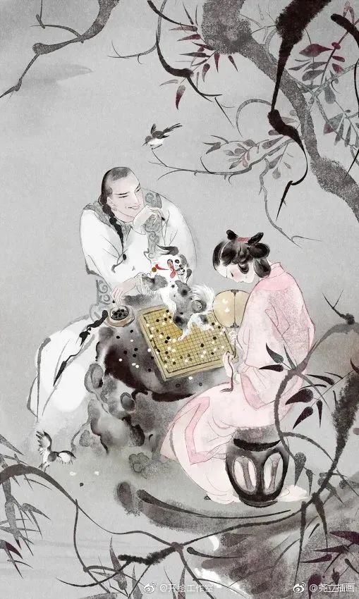 80後清華才女，把“詞牌名”畫成古風美人，每一張都忍不住儲存