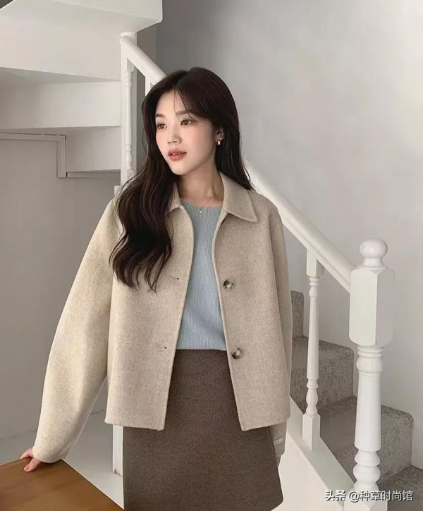 棉服+豆腐褲，毛衣+闊腿褲，冬天巨in穿搭