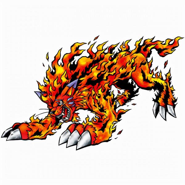 小狗獸的特別進化，在勇氣裝甲的加持下，能進化為四聖獸