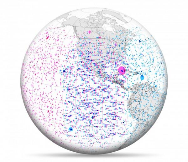 氣象衛星從太空尋找閃電 發現進入地球大氣層的流星