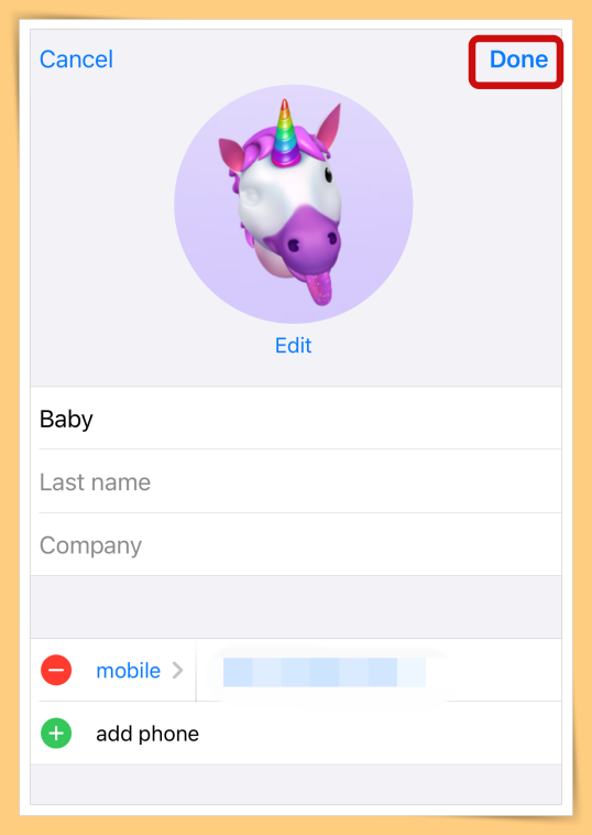 iPhone聯絡人來電顯示！8個步驟設定超可愛的來電錶情