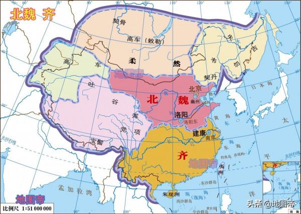 楊堅稱為手掌之地，南北朝的南朝陳有多大？