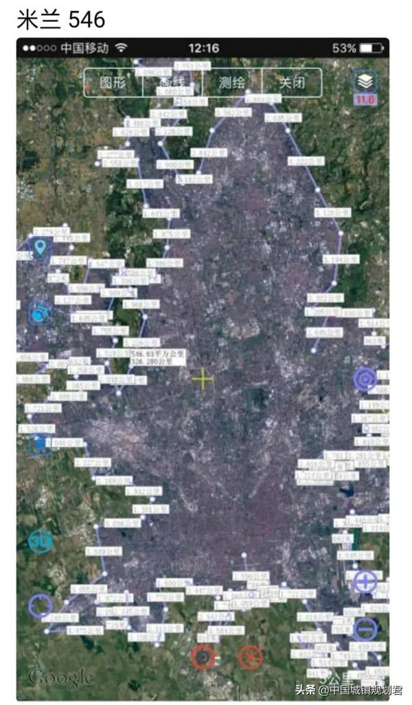 整個歐洲建成區面積超過100平方公里的城市還沒有中國多