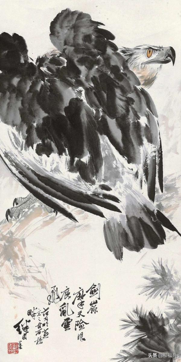 名家花鳥畫《蒼鷹圖》欣賞 名家花鳥畫《蒼鷹圖》欣賞