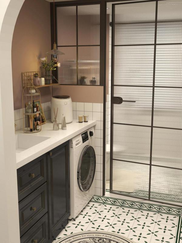 乾溼二分離的輕復古浴室，且美且精緻