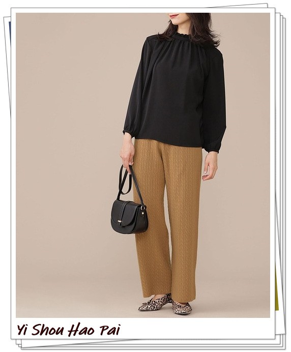 棕色闊腿褲的秋冬穿搭示例！這些顏色的上衣都可以和它搭配