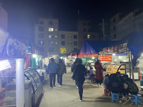雲南紅河蒙自，大樹寨夜市