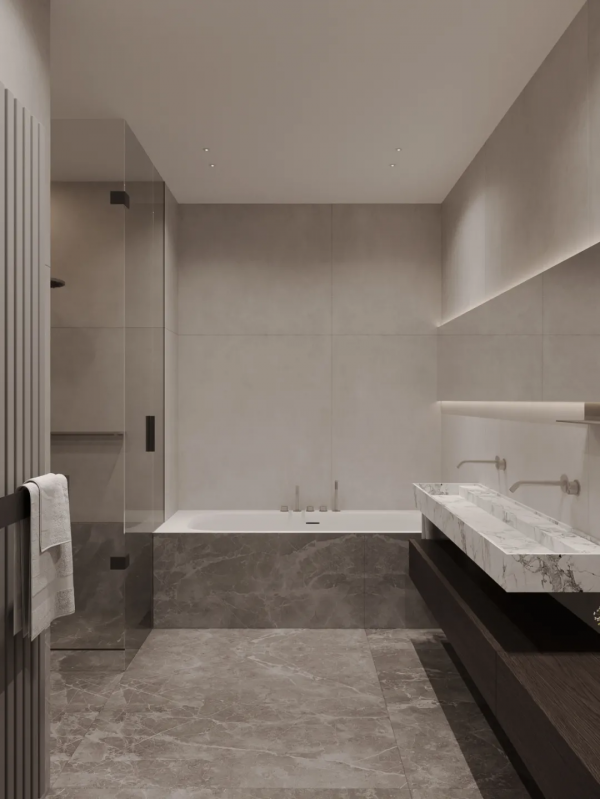 90㎡，一對夫婦的兩居室，輕盈素雅