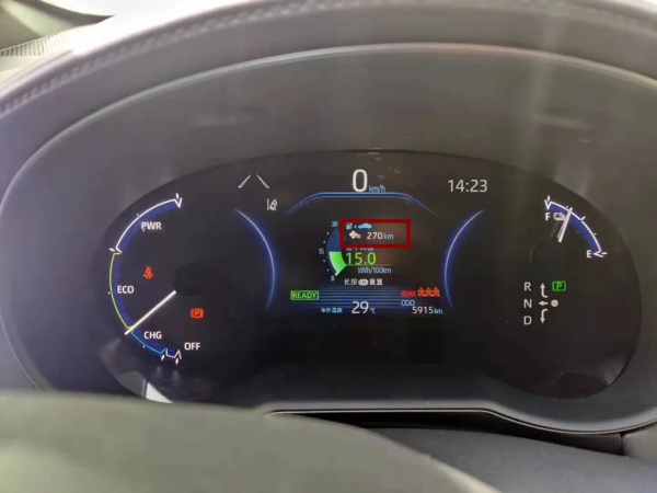 豐田電動車位元斯拉還強？滿電270公里，最後跑了389公里？