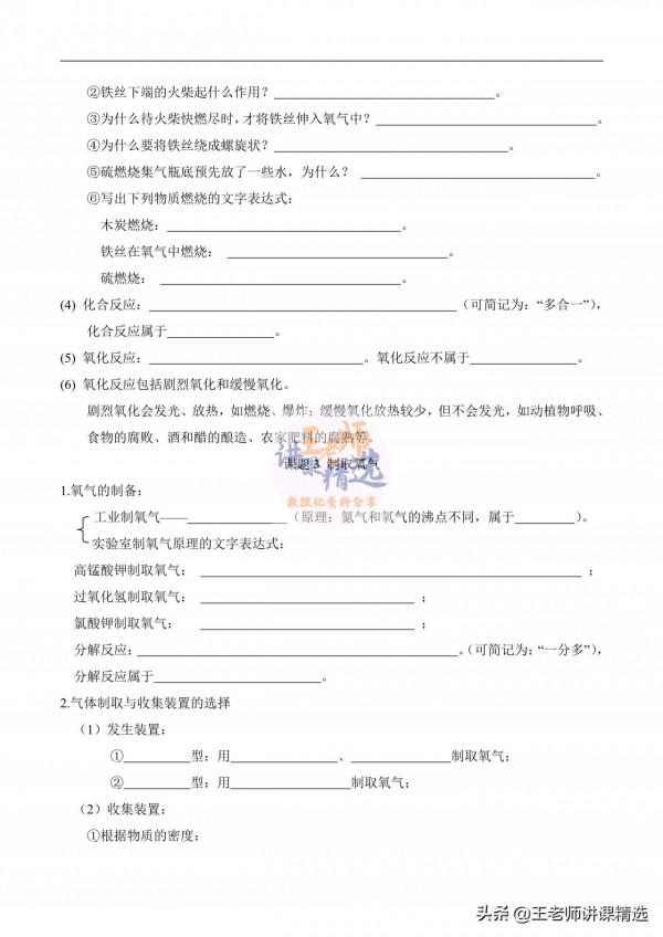 九年級化學知識點記背默寫清單，幫助孩子記憶化學知識點