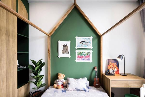 78㎡裝出2臥室+書房+衣帽間,並用復古綠填滿,小戶型值得借鑑 78㎡裝出2臥室+書房+衣帽間,並用復古綠填滿,小戶型值得借鑑