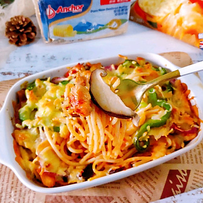 #安佳佳倍容易聖誕季#芝士茄汁雞肉焗意麵