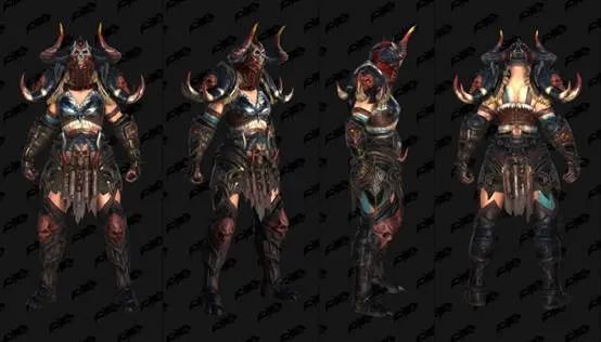 暗黑破壞神：不朽封測野蠻人盔甲套裝